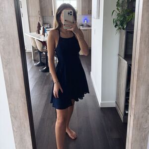 Navy Blue Lulus Mini Dress (XS)